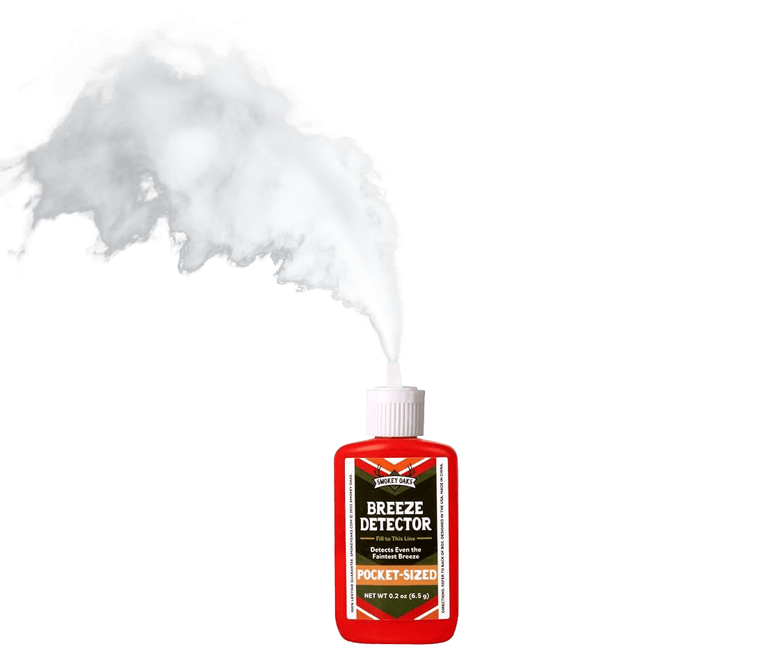 how to detect wind direction with white powder