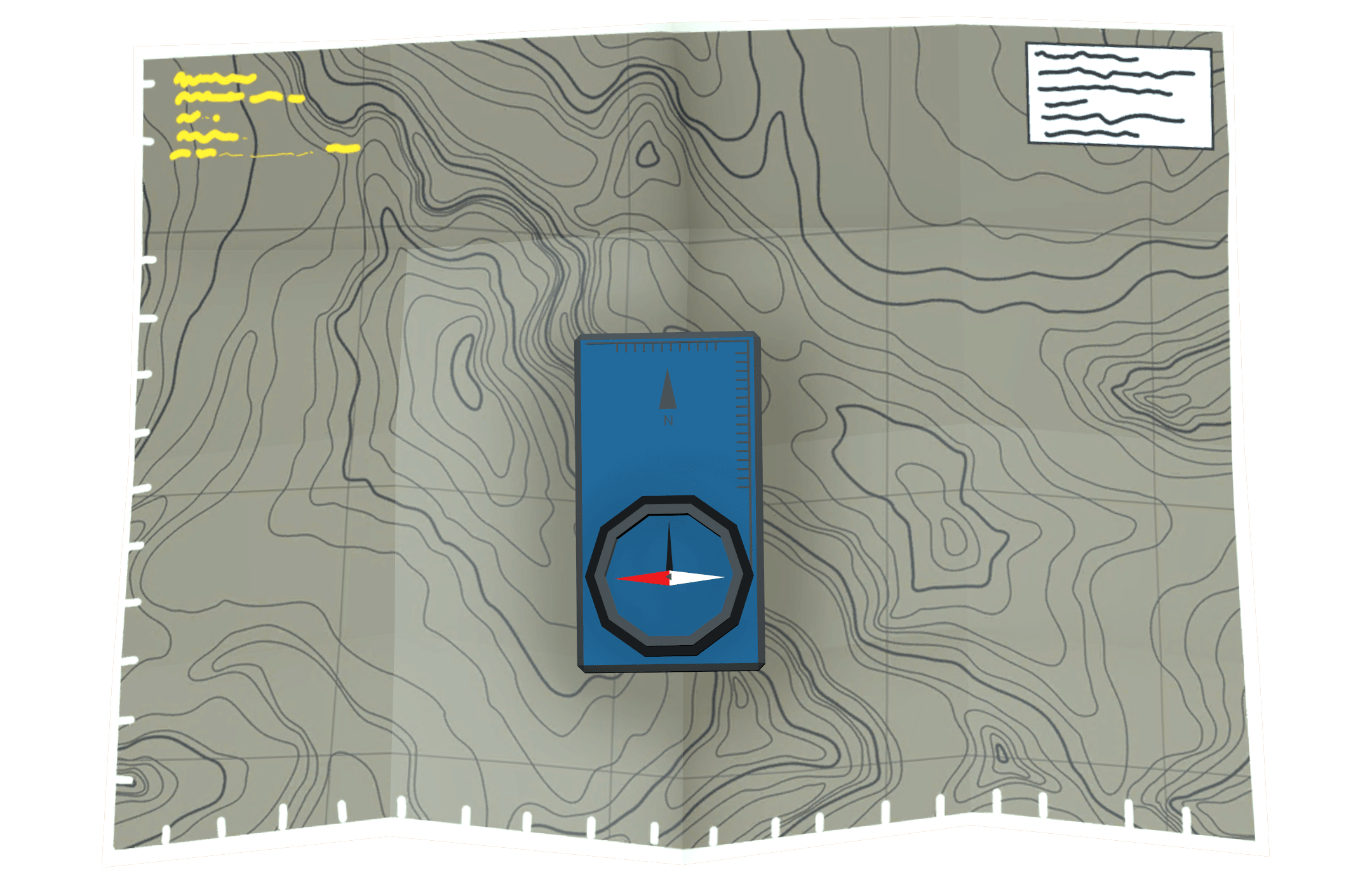 Topographic map