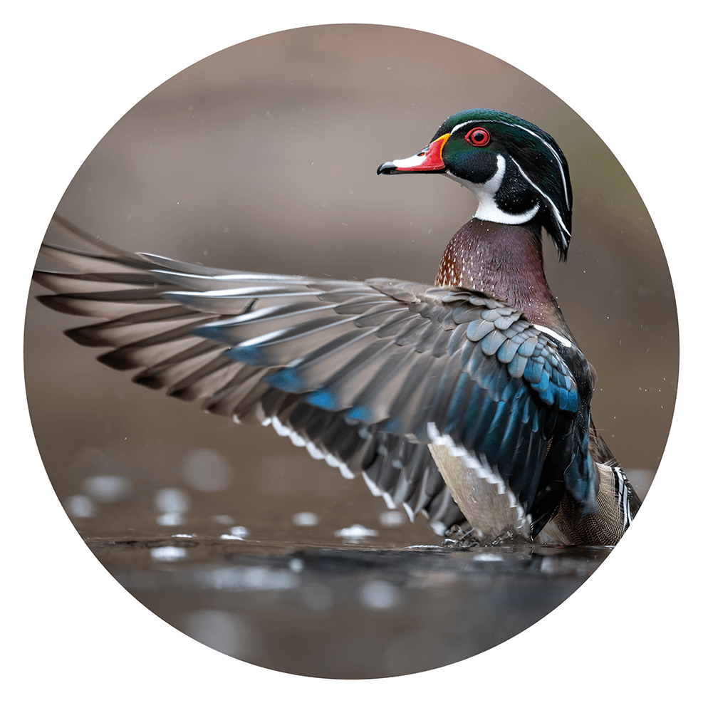 Wood duck - Male wood ducks are the most colorful