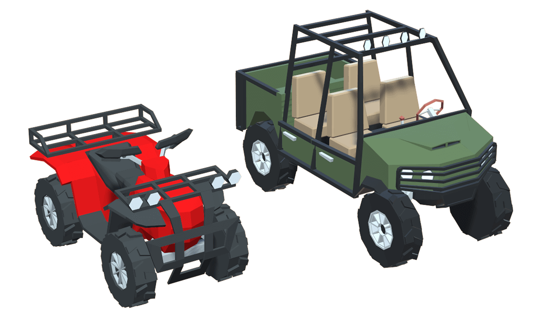 ATV - all terrain vehicles 