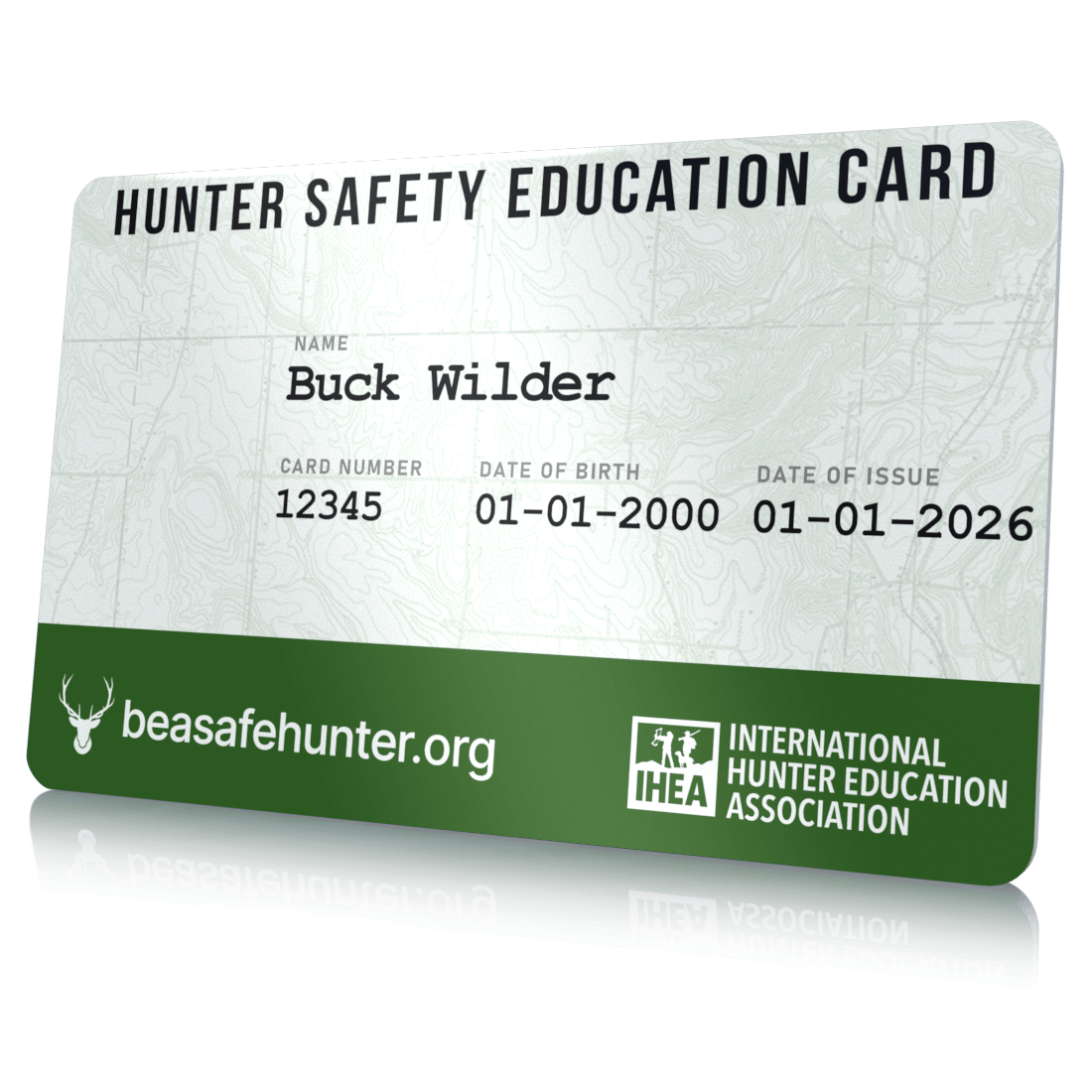 Hunter Certificate Education Card