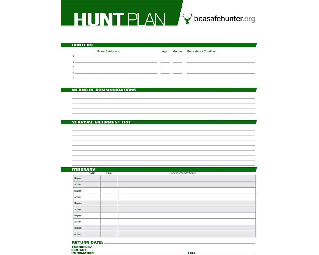 hunt plan