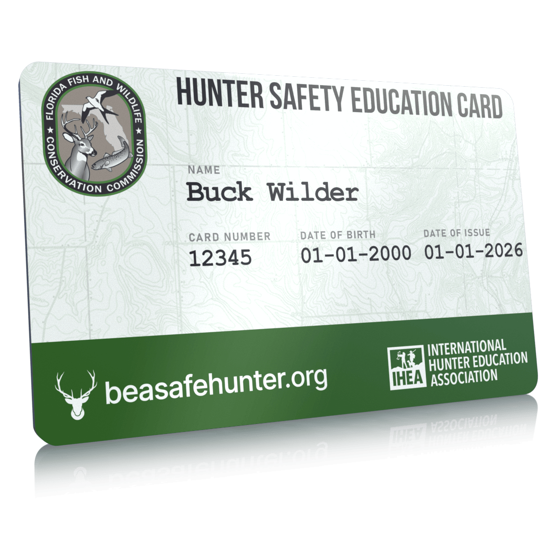 Hunter safety card